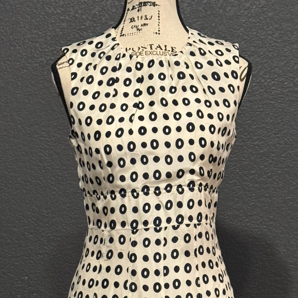 ✨ Strenesse Gabriele Strehle 100% Silk Geometric Midi Dress – Size 2 (US)